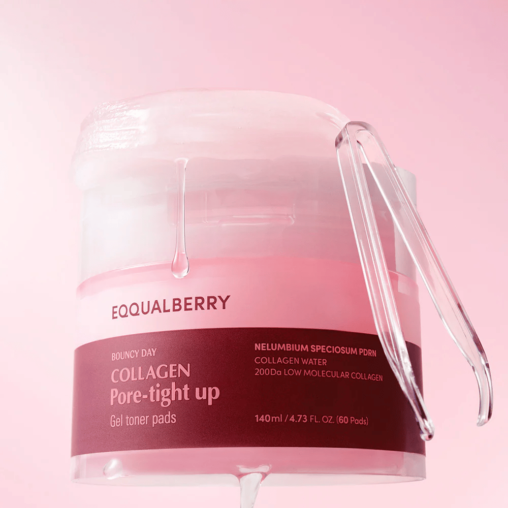 Eqqualberry Collagen Pore-tight up Gel Toner Pads - 140ml Eqqualberry