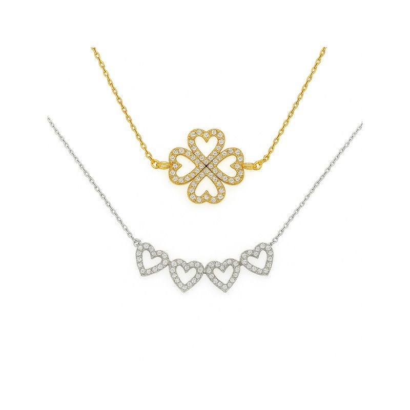 Heart Shaped 2 Ways Wearing Pendant Magnetic Necklace