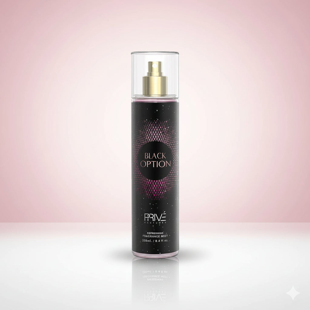 EMPER PRIVE BLACK OPTION Fragrance Mist 250 ml Glo Arabia