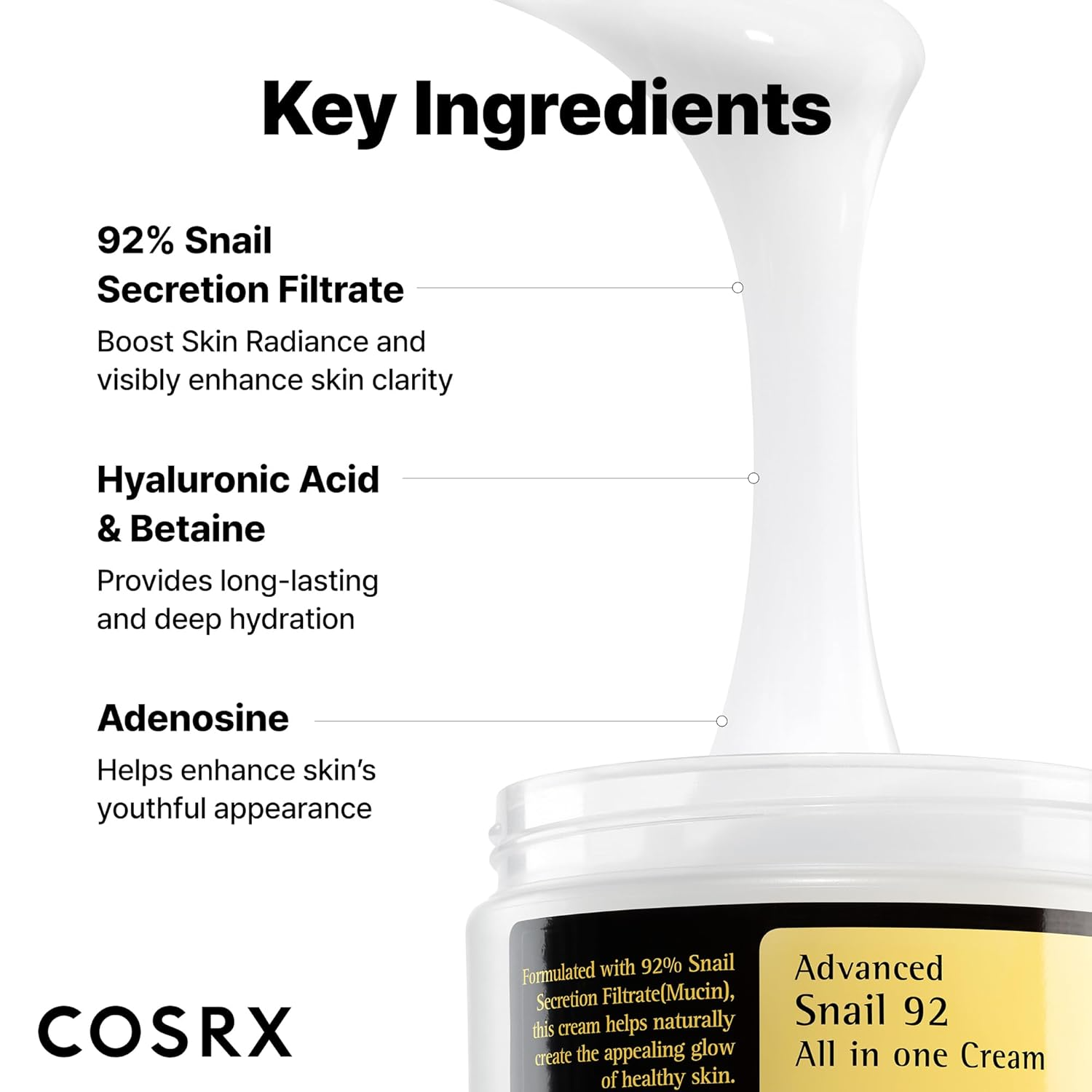 Cosrx Advanced Snail 92 All in one Cream Cream - 100g COSRX
