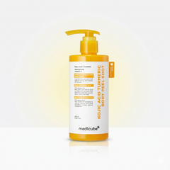 Medicube Kojic Acid Turmeric Body Peel Shot 280 Ml - Brightening Body Exfoliating Treatment For Dark Spots And Uneven Skin