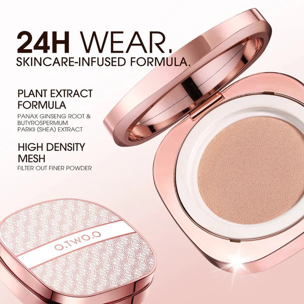 O.TWO.O 2025 BB Cushion Liquid Foundation Medium Coverage Moisturizing Brightening Oil-Control O.TWO.O