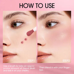 O.TWO.O 2025 New Arrival Liquid Blush in Pink Nude Brown Face Makeup O.TWO.O