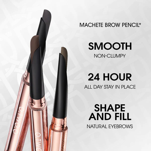 O.TWO.O Machete-shaped Smooth Long Lasting Eyebrow Pencil O.TWO.O