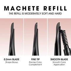 O.TWO.O Machete-shaped Smooth Long Lasting Eyebrow Pencil O.TWO.O