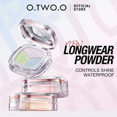 O.Two.O High Quality Long Lasting Oil Control Loose Setting Powder 3-In-1 Delicate Lightweight O.TWO.O
