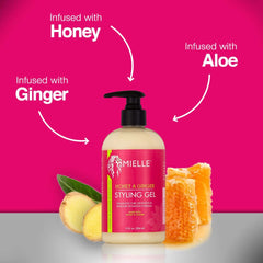 Mielle Honey & Ginger Styling Gel - 384ml MIELLE