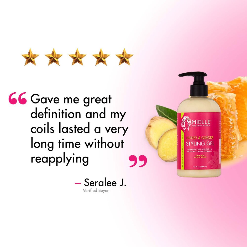 Mielle Honey & Ginger Styling Gel - 384ml MIELLE