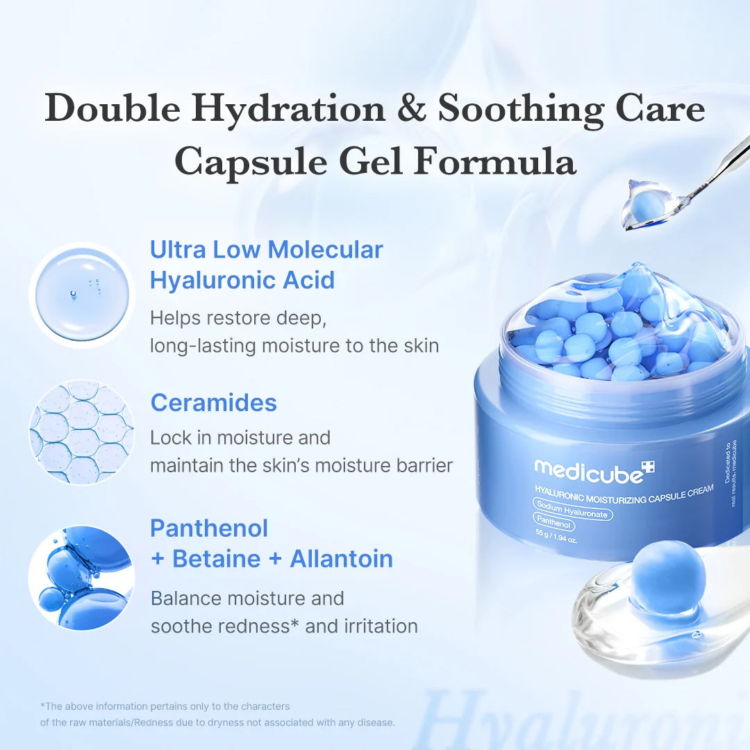 Medicube Hyaluronic Moisturizing Capsule Cream – 55g Medicube