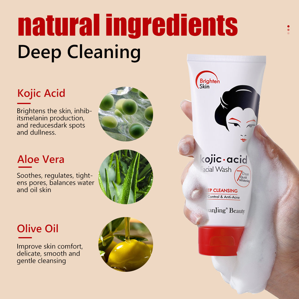 Guanjing Kojic Acid Facial Wash - 100g GuanJing Beauty