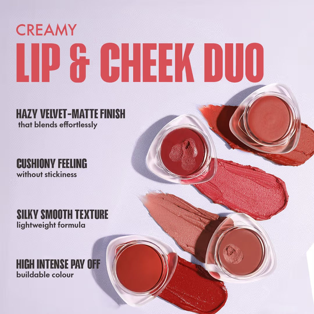 Focallure Creamy Lip & Cheek Duo FA266 Multi Use Stick Long Lasting Hydrating Blush and Lip Color Smooth Blendable Makeup Focallure