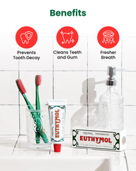 Euthymol Tooth Brush Regular Soft – Soft-Bristle Toothbrush for Gentle Daily Teeth & Gum Care
