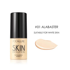 Focallure Foundation Full Coverage Matte Liquid Foundation Long Lasting Oil Control Lightweight Base Makeup #01 Alabaster Focallure