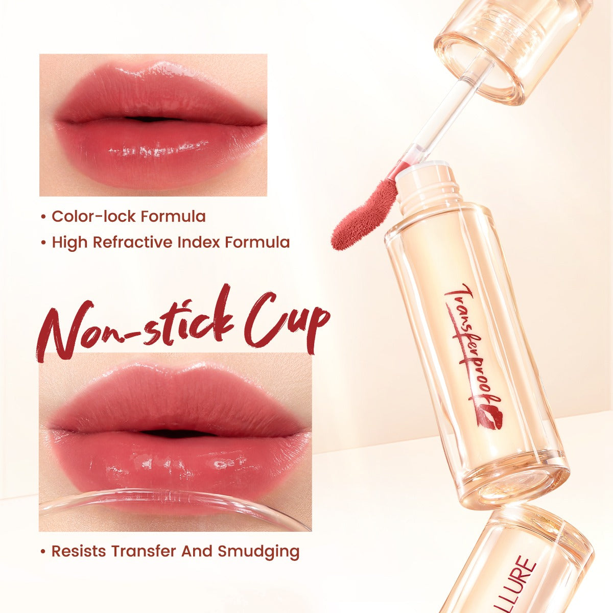 Focallure Watery Transferproof Lip Cream Long Lasting Matte Liquid Lipstick Hydrating Non Smudge Lip Color Focallure