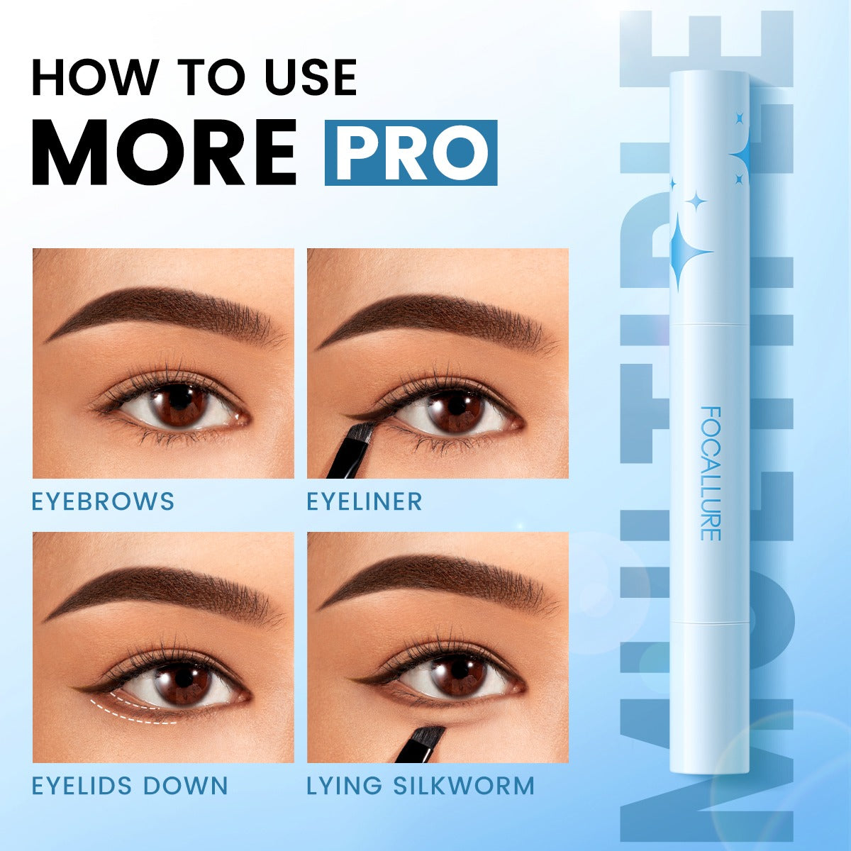 Focallure Lasting Waterproof Brow Pomade Smudge Proof Long Wear Cream Gel Eyebrow Makeup Focallure