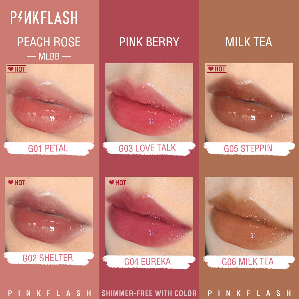 Pinkflash Ever Glossy Moist Lipgloss Pink Flash