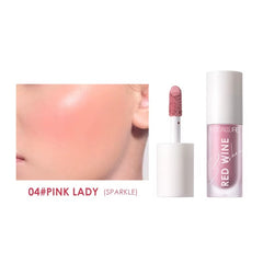 Focallure Hangover Red Wine Blusher Natural Flush Long Lasting Powder Blush Smooth Blendable Makeup #04 Pink Lady Glo Arabia