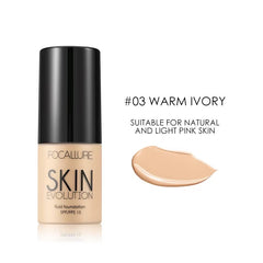 Focallure Foundation Full Coverage Matte Liquid Foundation Long Lasting Oil Control Lightweight Base Makeup #03 Warm Ivory Focallure
