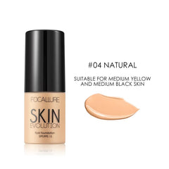 Focallure Foundation Full Coverage Matte Liquid Foundation Long Lasting Oil Control Lightweight Base Makeup #04 Natural Focallure