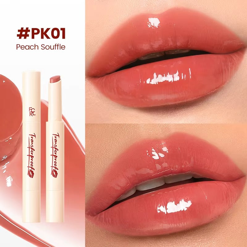 Focallure Watery Lip Balm Hydrating Moisturizing Lightweight Tinted Lip Care Smooth Nourishing Balm #PK01 Peach Souff Focallure