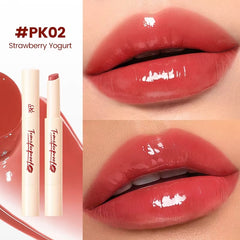 Focallure Watery Lip Balm Hydrating Moisturizing Lightweight Tinted Lip Care Smooth Nourishing Balm #PK02 Strawberry Yogurt Focallure