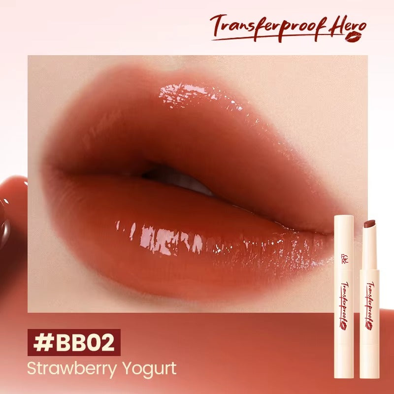 Focallure Watery Lip Balm Hydrating Moisturizing Lightweight Tinted Lip Care Smooth Nourishing Balm #BB02 Strawberry Yogurt Focallure