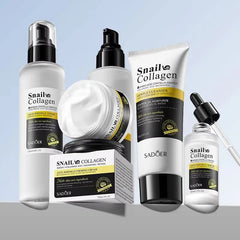 SADOER Snail Collagen Skincare Set - Anti-Wrinkle & Firming 5-Piece Kit Sadoer