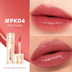 Focallure Watery Transferproof Lip Cream Long Lasting Matte Liquid Lipstick Hydrating Non Smudge Lip Color #PK04 Rosy Nude Focallure