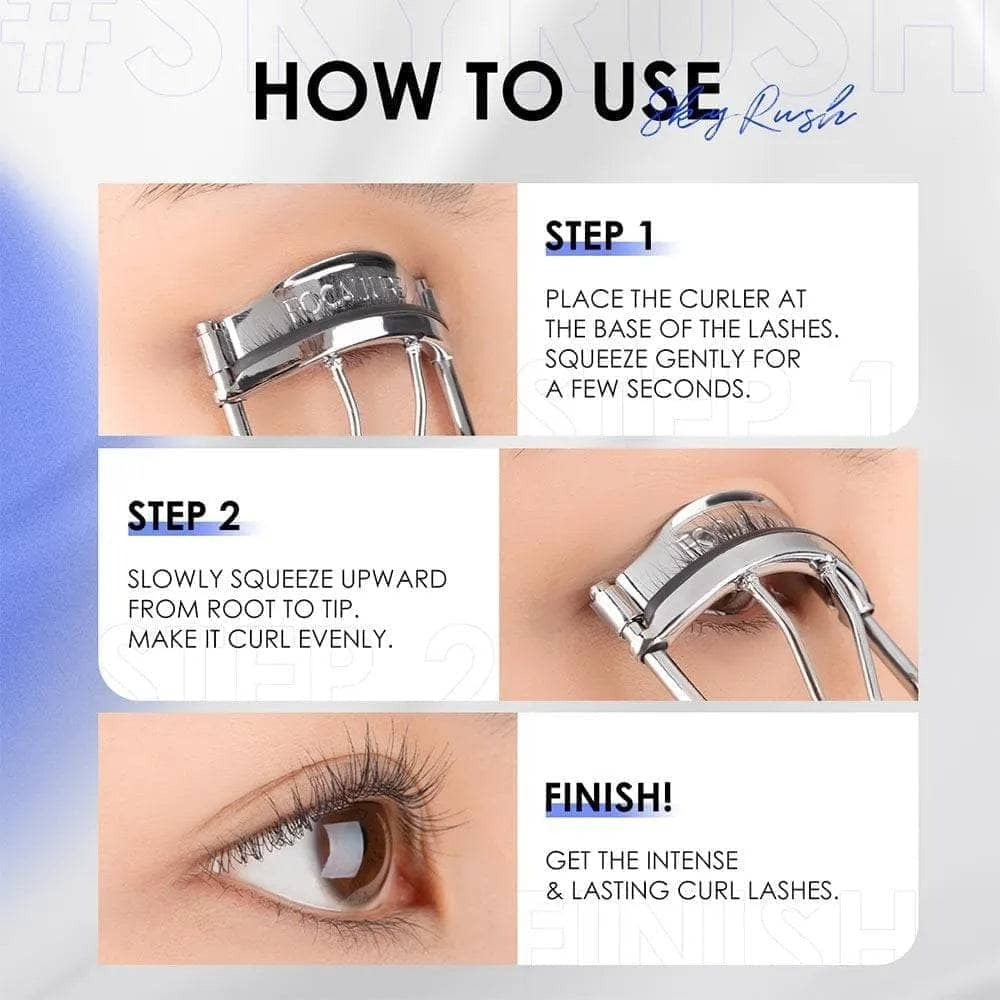 Focallure Eyelash Curler Precision Lash Lifter with Silicone Pad Comfortable Grip for Natural Curl Focallure