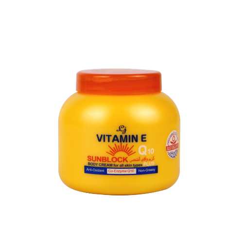 Love Jojo Vitamin E Sunblock Body Cream _ Q10 Plus - 200g Glo Arabia
