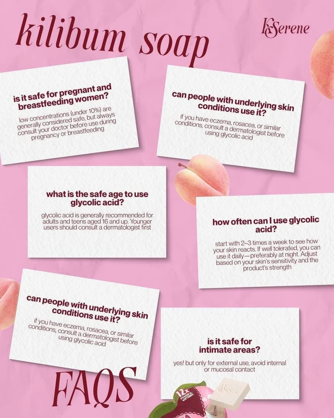 K Serene Kilibum Soap 70 g – Brightening & Exfoliating Body Cleansing Bar K Serene