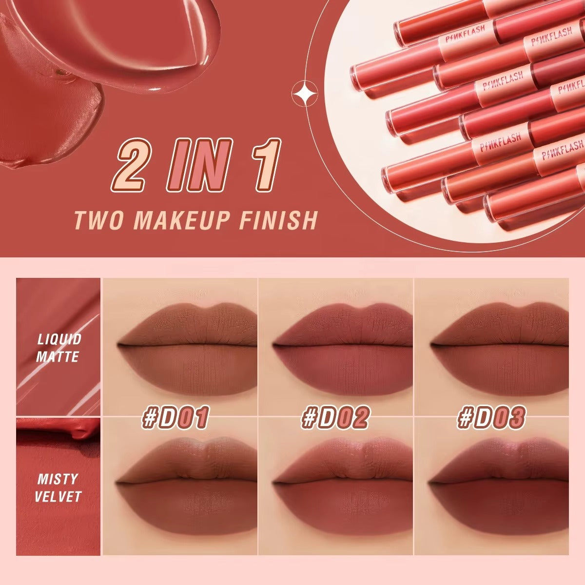Pinkflash Duo Lipgloss Pink Flash
