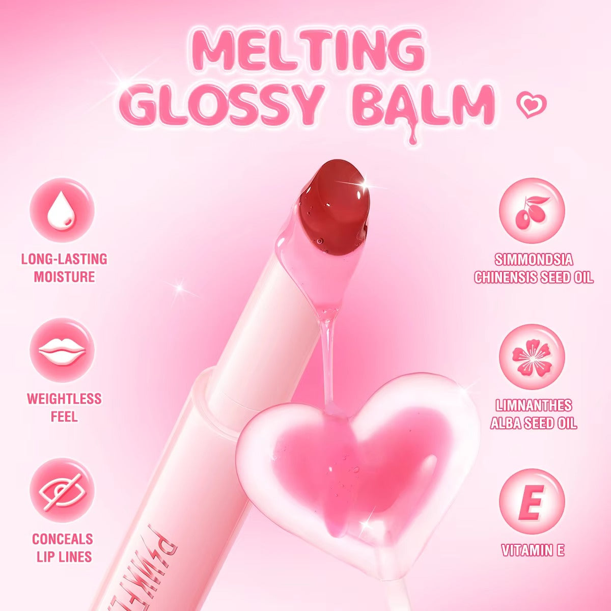 Pinkflash Volumizing Glossy Balm Pink Flash