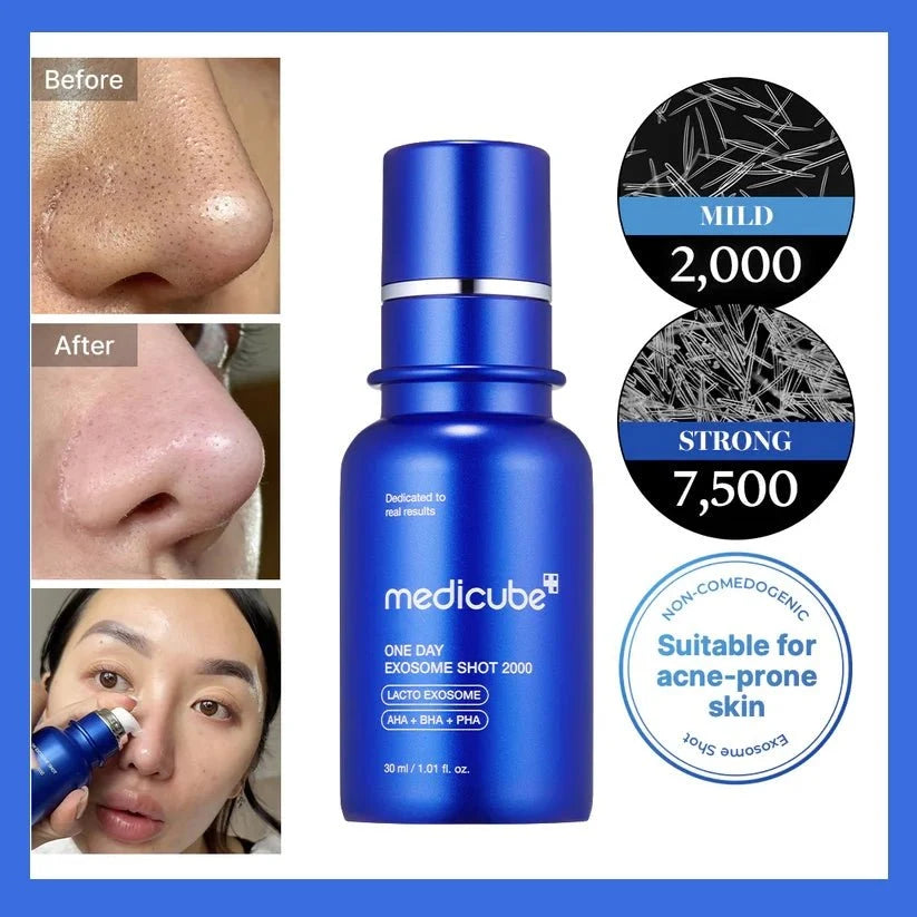 Medicube One Day Exosome Shot Pore Ampoule 2000 – 30 ml Medicube