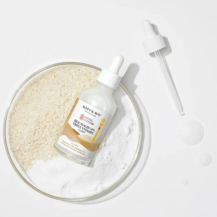 Mary & May Vegan Rice Niacin 10% Triple Vitamin Serum - 80ml Mary & May