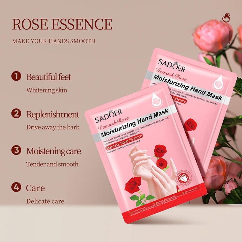 Sadoer Moisturizing Hand Mask - Damask Rose Essence - 35g Sadoer