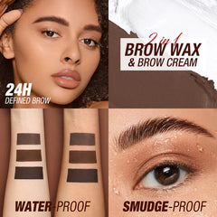 O.two.o 2 IN 1 Eyebrow Wax Brow Cream Eyebrow Enhancer Supplier - 4.5g + 3.8g O.TWO.O