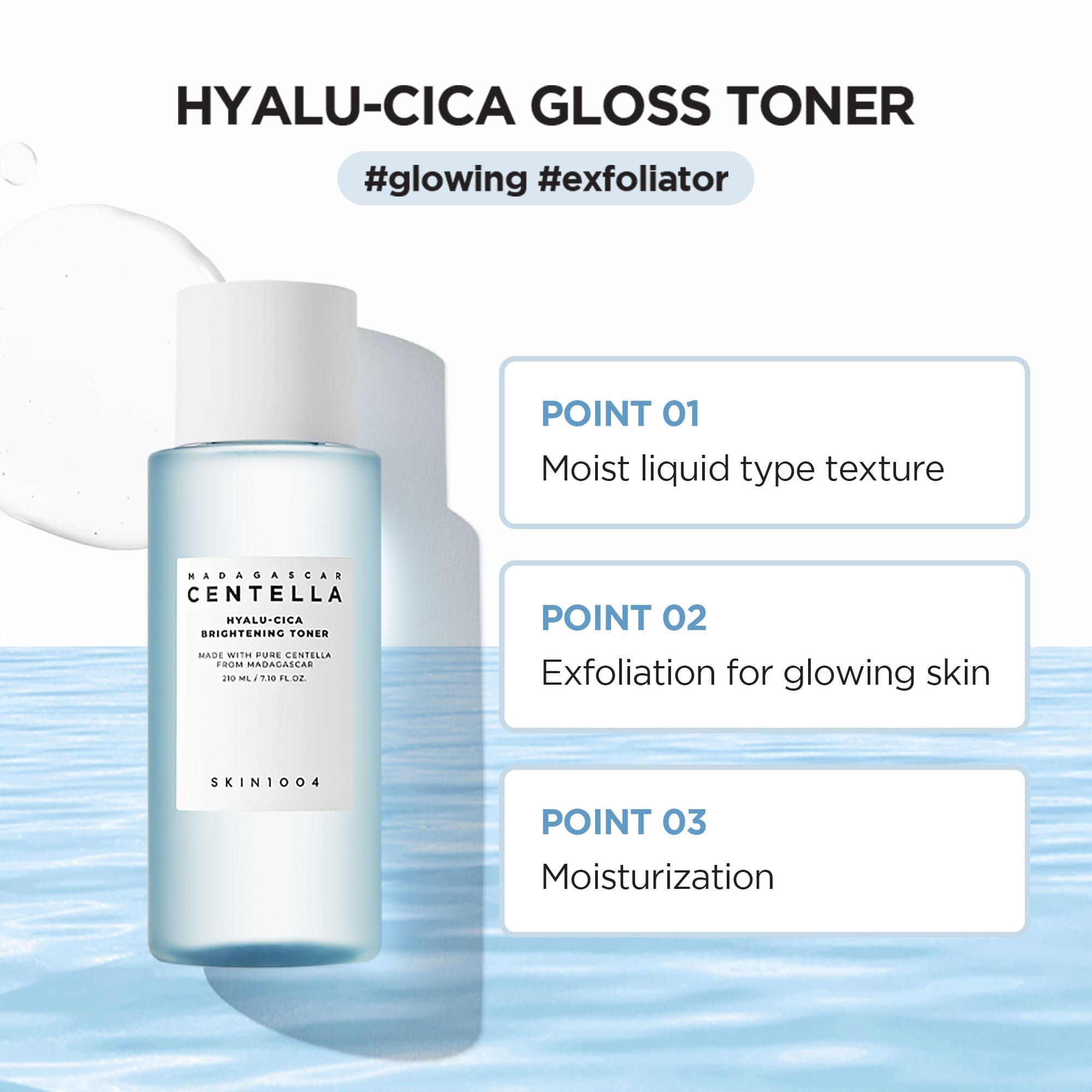 SKIN 1004 Madagascar Centella Hyalu-Cica Brightening Toner - 210ml SKIN1004