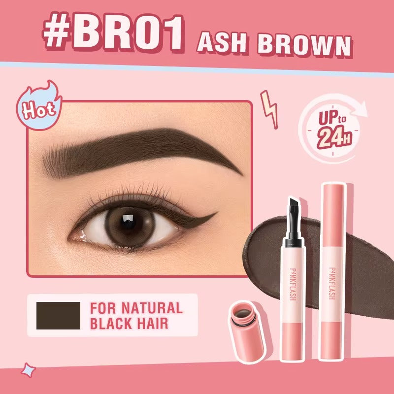Pinkflash Smudge Proof Brow Pomade E16 #BR01 Ash Brown PINKFLASH