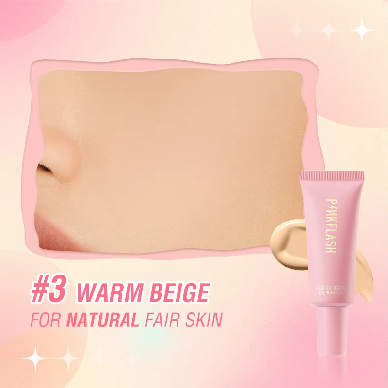 PinkFlash Lasting Matte Foundation 03 Warm Beige PINKFLASH