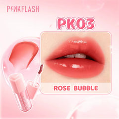 Pinkflash Watery Transferproof Lip Cream PK03 Rose Bubble Pink Flash