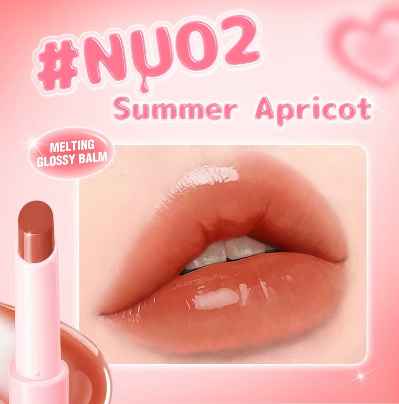 Pinkflash Volumizing Glossy Balm NU02 Summer Apricot Pink Flash