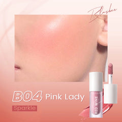Focallure Hangover Red Wine Blusher - Liquid Cheek Colour