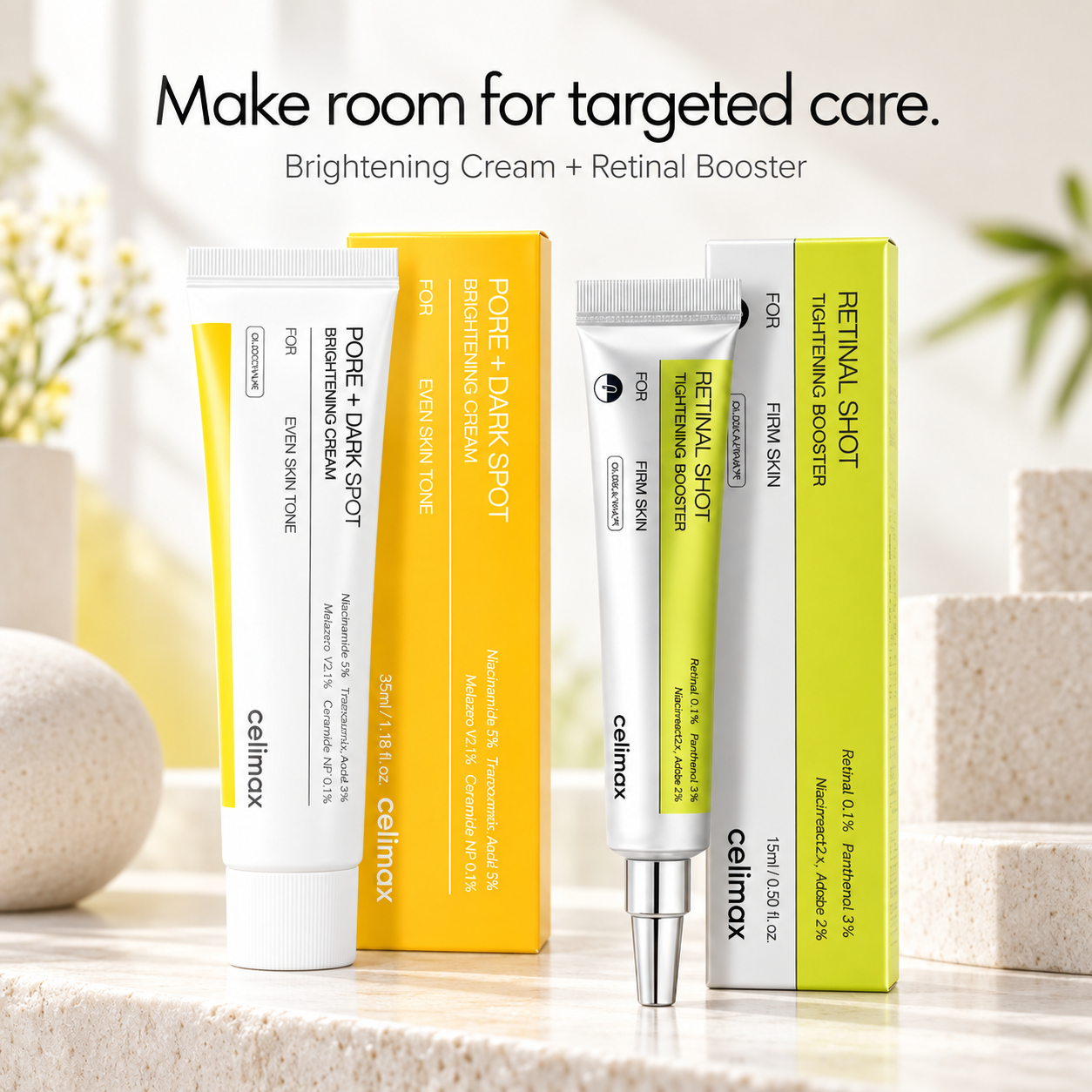 Celimax Brightening & Anti-Aging Duo Set - Dark Spot and Retinal Duo Celimax