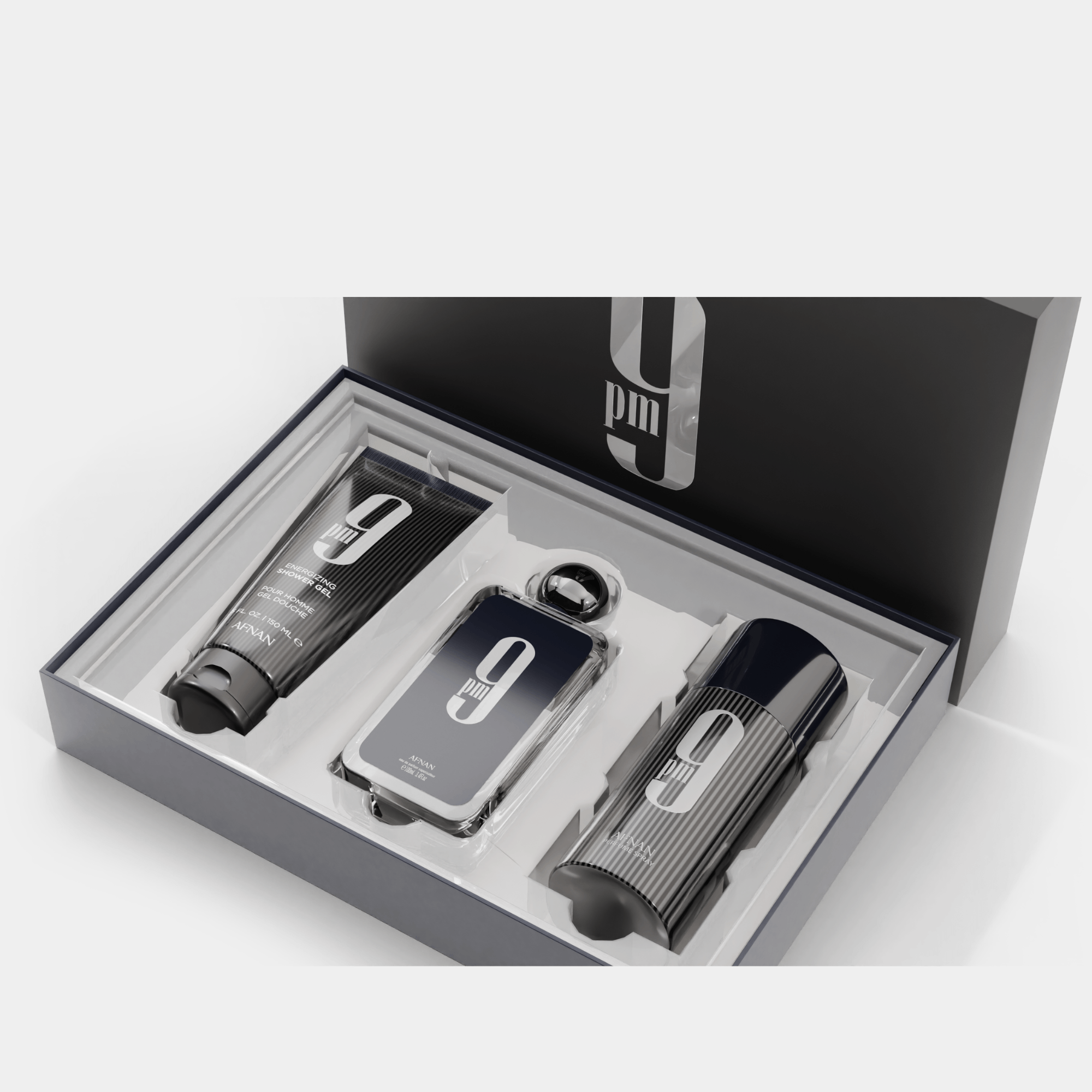 Afnan 9 PM Exclusive 3 Piece Gift Set For Men gift set view 2
