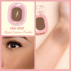 Pinkflash Shimmer Highlighter & Matte Contour Powder [F02] – Shade #S02 Drop