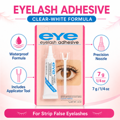 Eyelash Adhesive Eyelash Glue Water Proof 7g - Strong Hold Waterproof Lash Adhesive