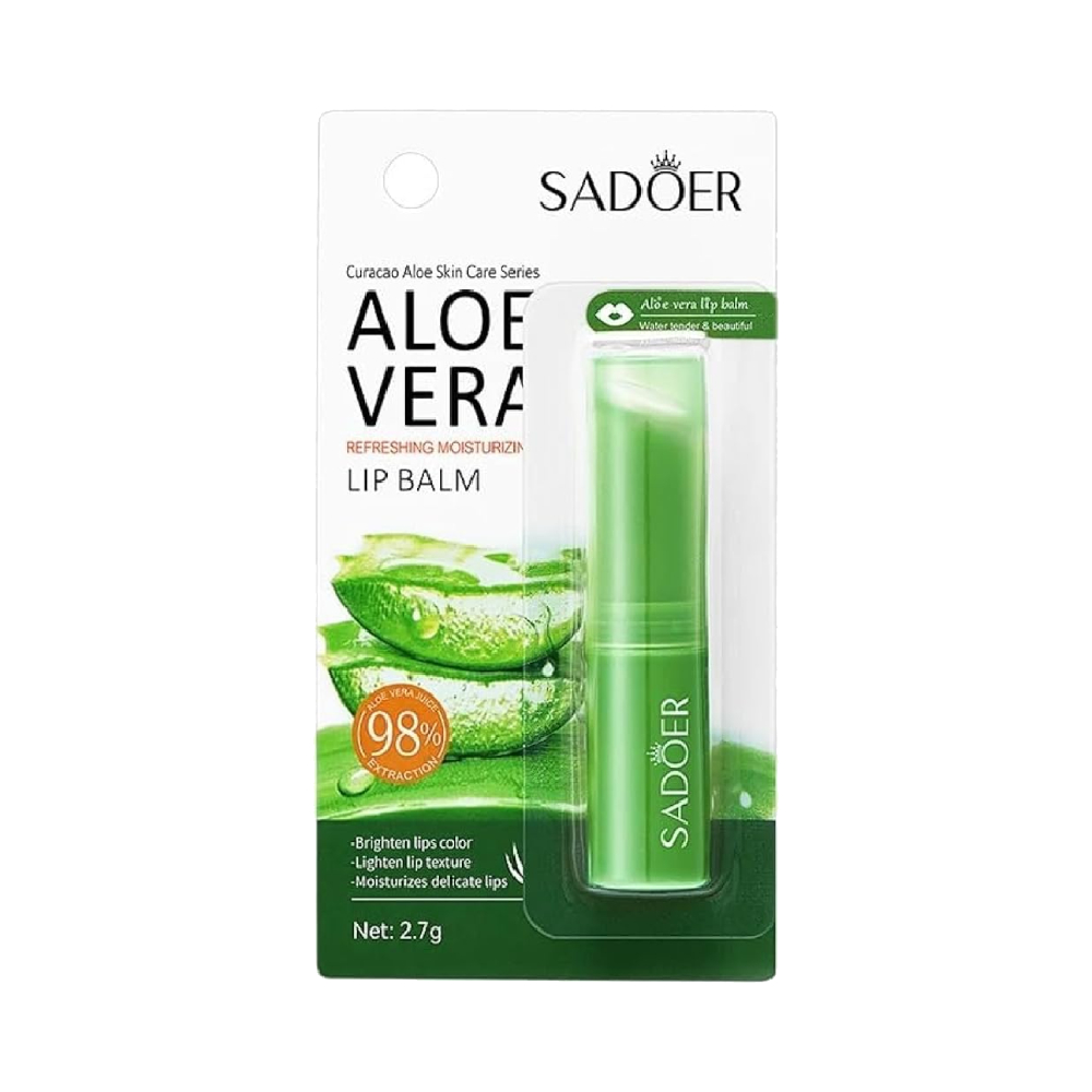 Sadoer Aloe Vera Refreshing Moisturizing Lip Balm - 2.7g - Best Before 17-09-2026