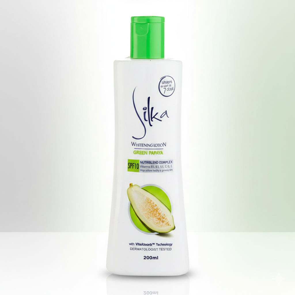 Silka Whitening Lotion Green Papaya 200 ml Glo Arabia