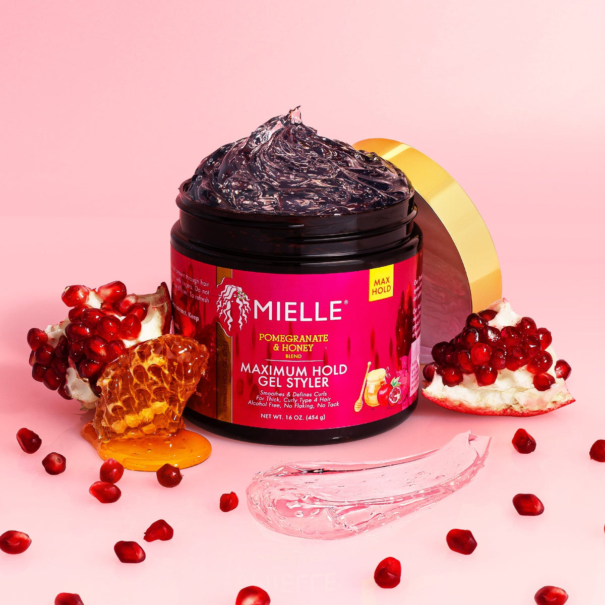 Mielle Pomegranate & Honey Blend Maximum Hold Gel Styler - 454g MIELLE